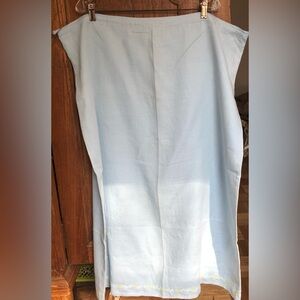 DKNY Khaki Linen Vintage Skirt Size 1x